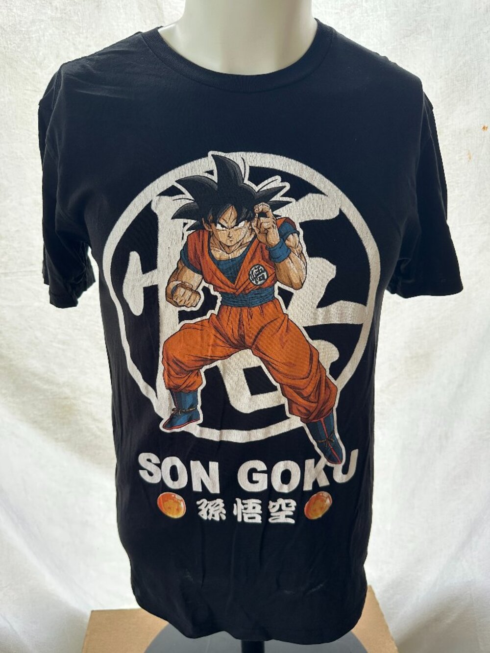 Dragon Ball Z Son Goku Vegeta Gohan Trunks Men's Black Shirt Medium Toei Animati